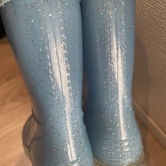 レインシューズ　長靴　17.0 水色の画像