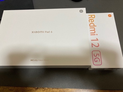 Xiaomipad6とRedmi12セット売り  