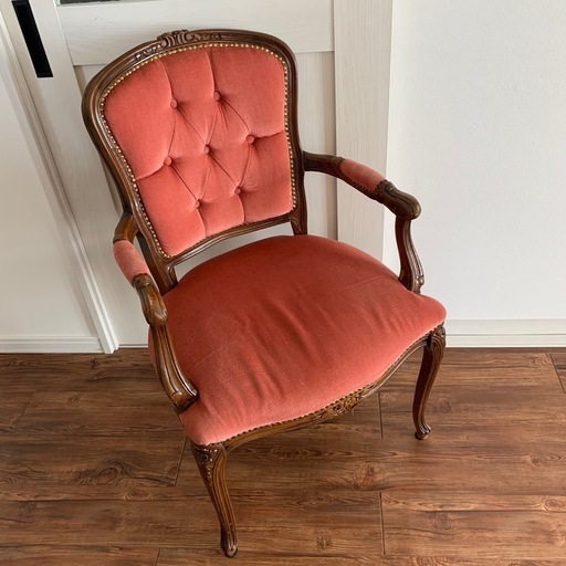 アンティーク 猫脚 ソファ　1人掛け　ロココ調