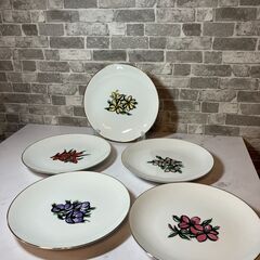 未使用☆たち吉 Adam & Eve レトロ カレー皿 5枚セット