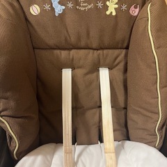 Aprica）ハイローベッド＆チェア　ユラリズム　くまさんと一緒（ブラウン） の画像