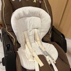 Aprica）ハイローベッド＆チェア　ユラリズム　くまさんと一緒（ブラウン） の画像