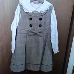 ジャケットとワンピースセット　120cmの画像