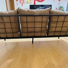 「値下げ」東谷 ソファ3P ベージュ RTO-463BEの画像