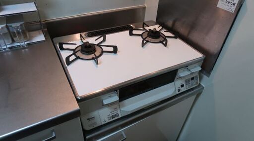 リンナイガスコンロ（プロパンガス用、オートグリル機能付き、ラクシエ）