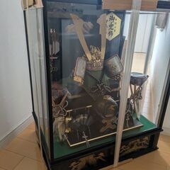 五月人形（兜）ガラスケース入(値下げ！）