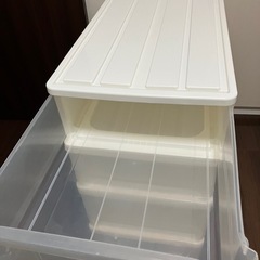 お話し中　押入れ用浅型衣装ケース×3個の画像