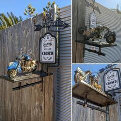 アメリカンヴィンテージ
バイク屋 壁掛け看板
OPEN&CLOSED 什器
#サインボード
#スパナ
#ハーレーダビッドソン
#ガレージ雑貨
#BASE雑貨
#チョッパーの画像