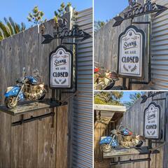 アメリカンヴィンテージ
バイク屋 壁掛け看板
OPEN&CLOSED 什器
#サインボード
#スパナ
#ハーレーダビッドソン
#ガレージ雑貨
#BASE雑貨
#チョッパーの画像