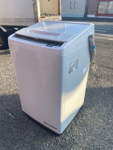 北九州市内配送無料　保証付き 日立 全自動洗濯機 7kg 60日保証 BW-V70EE7 ビートウォッシュ ナイアガラビート洗浄 自動