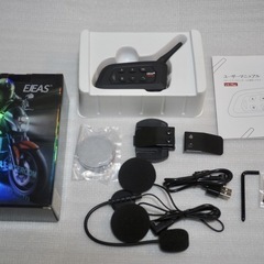 【定価13,400円/未使用】バイク用インカム（音楽、FM、電話、4者通話可）の画像
