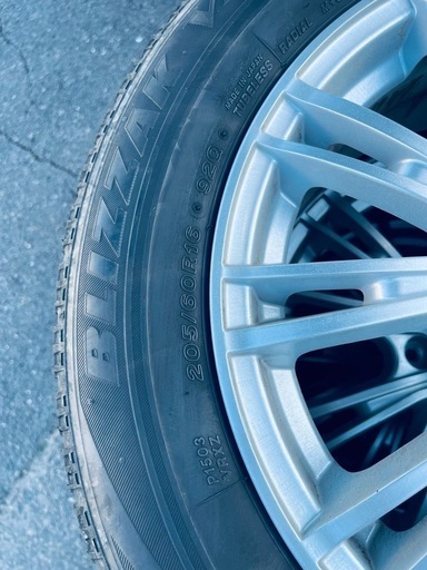 205/60R16 ★スタッドレスタイヤ4本 ブリジストン 5穴