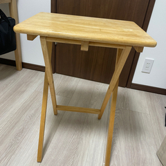 取引中木製　折りたたみ　トレーテーブルの画像
