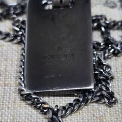 【廃盤品】GUCCI ディアマンテ ブラック シルバー ネックレスの画像