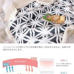 【新品未開封】 ひざ掛け 毛布 ブランケット フランネル地 洗濯可 グレーの画像