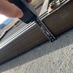 　柱付き　アルミ門扉　両開き　の画像