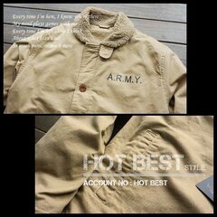 【新品】最高級★US.NAVY★裏ボア★ミリタリー★N-1★デッキジャケット★Mの画像