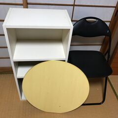 仮、決まりました【業者様取引不可】３段ボックス　折り畳みちゃぶ台...