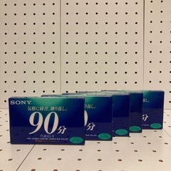 昭和レトロ　SONY カセットテープ90分新品／5本セット／超レア/