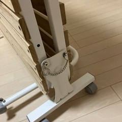 折りたたみベッド　すのこ　キャスターつき　シングルの画像