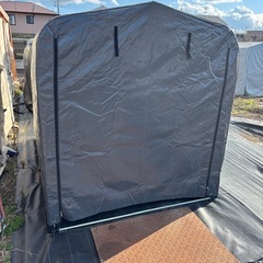 自転車　テント　小屋　①