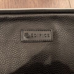 [中古][美品]EDIFICE セカンドバッグ黒 メンズ用 ※受...