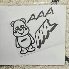 ✨新品未開封✨ AAA トリプルエー ロゴ クマ 絵柄だけ残るステッカーの画像
