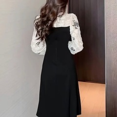 美品　ワンピース　Mサイズ　モノトーンの画像