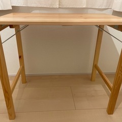 ★無印良品★パイン材折りたたみデスク　の画像