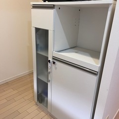 家具 収納家具 食器棚、キッチン収納 約35x65x120の画像