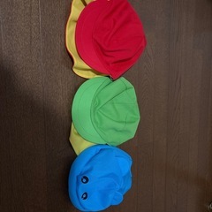 カラー帽子3点