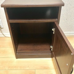 美品　ほぼ新品　セミダブルベッド+サイド収納の画像