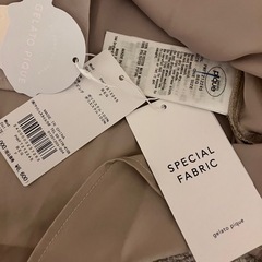 【新品タグ付】ジェラートピケ　ベージュ サテン ルームウェア ショートスリーブの画像