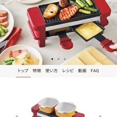 【新品】　レコルト　レコルテ　ラクレット　チーズフォンデュ　メルトの画像