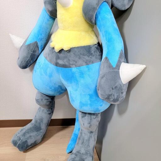 タグ付きポケモンセンター ルカリオ 等身大ぬいぐるみ (藍連理