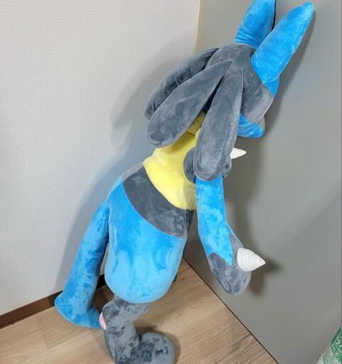 タグ付きポケモンセンター ルカリオ 等身大ぬいぐるみ (藍連理