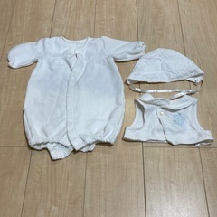 赤ちゃん本舗　セレモニードレス　スーツ　フード付き　ロンパース　...