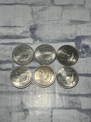硬貨 まとめ 500円 計6枚