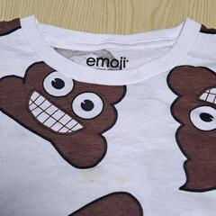 emoji 半袖Tシャツ M うんち柄 プリント ヴィンテージ 古着の画像