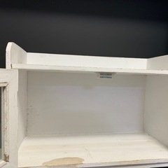 白家具　棚　小物入れの画像
