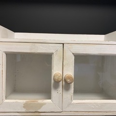 白家具　棚　小物入れの画像