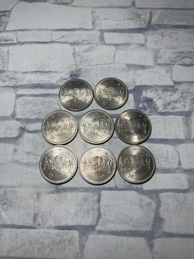 御在位50年 昭和51年 記念硬貨 100円 計8点