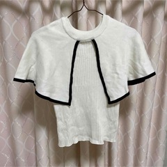 【Mサイズ】半袖ニット の画像