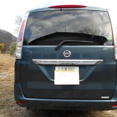 セカンドカー 作業車等 4ナンバー2人乗り車検1年付 平成24年 C26 セレナ 全込22万円 両手動スラ 純正ナビ CD DVD 4ANTV Bカメラ ドラレコの画像