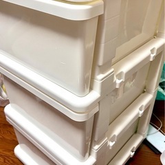 JEJ SEEDS収納ケース（3段・ホワイト）