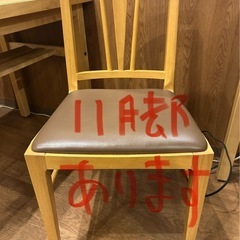 飲食店で使用していたテーブル類