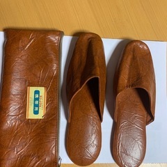 3    携帯スリッパ　カラーノーブル　25.５cm ビニール製...