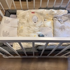 【ひつじ様ご専用】farska 多機能ベビーベッド &コンパクトベッドのセットの画像