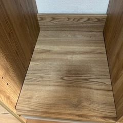 ロウヤ家具　絵本棚付きおもちゃ収納の画像