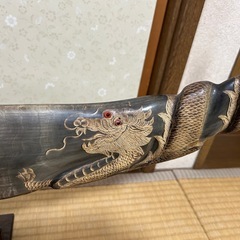 値下げ！骨董品　水牛の角の置物　の画像